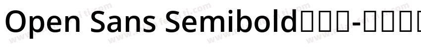 Open Sans Semibold手机版字体转换